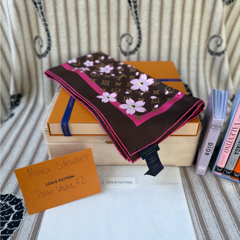 LV x TM Monogram Cherry Blossom Square 70